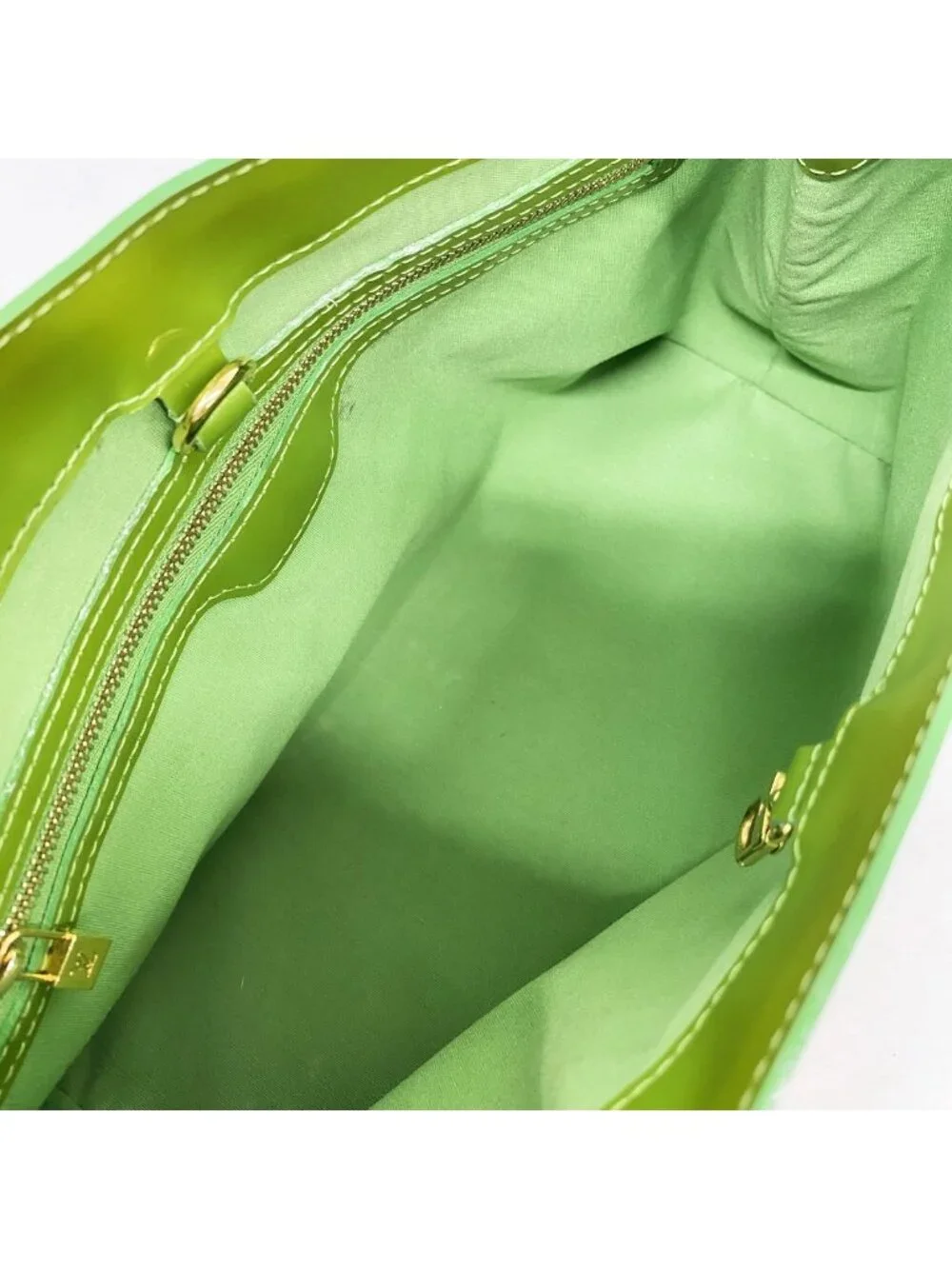 Louis Vuitton Handbag Vernis Wilshire Blue Bird Vert Cles Dies